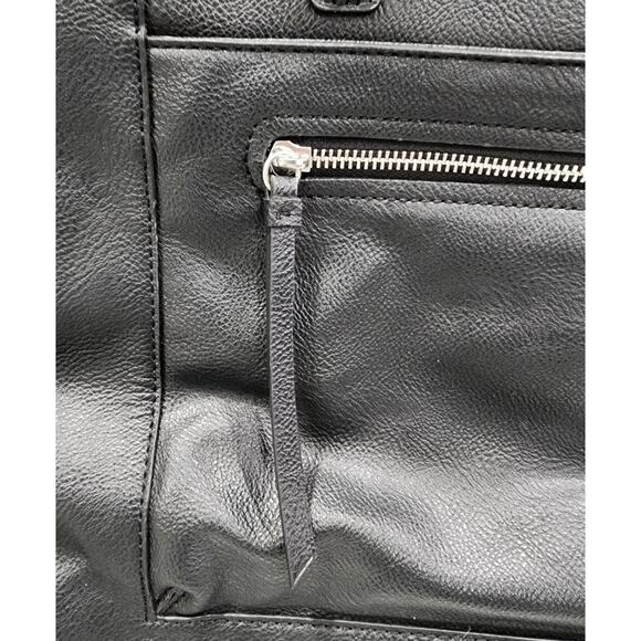 Nine West 'Just Zip It' Large Black Tote, Floral, Computer Business Shoulder Bag - Picture 4 of 11